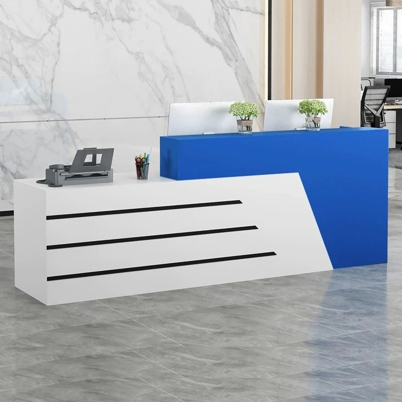 Coffee Shop Reception Desk Medical Checkout Table Reception Desk Minimalist Front Service Mostrador De Tienda Luxury Furniture