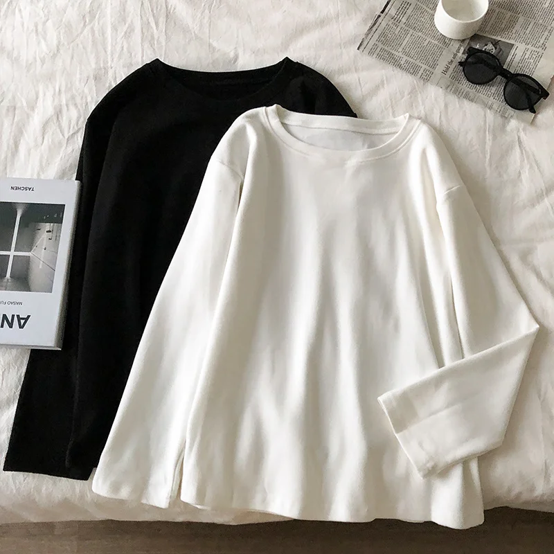 

Long Sleeve T-Shirts Women Cotton Lace Trim Tight Fit Gothic Y2K Aesthetic Breathable Comfortable Partywear Party Relaxed Casual