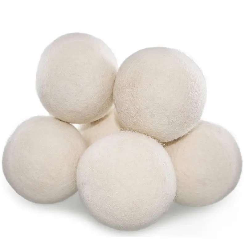 

7cm Wool Dryer Balls Natural Fabric Softener Organic Reusable Ball Laundry Dryer Balls For Static Reduces Drying Time ni61