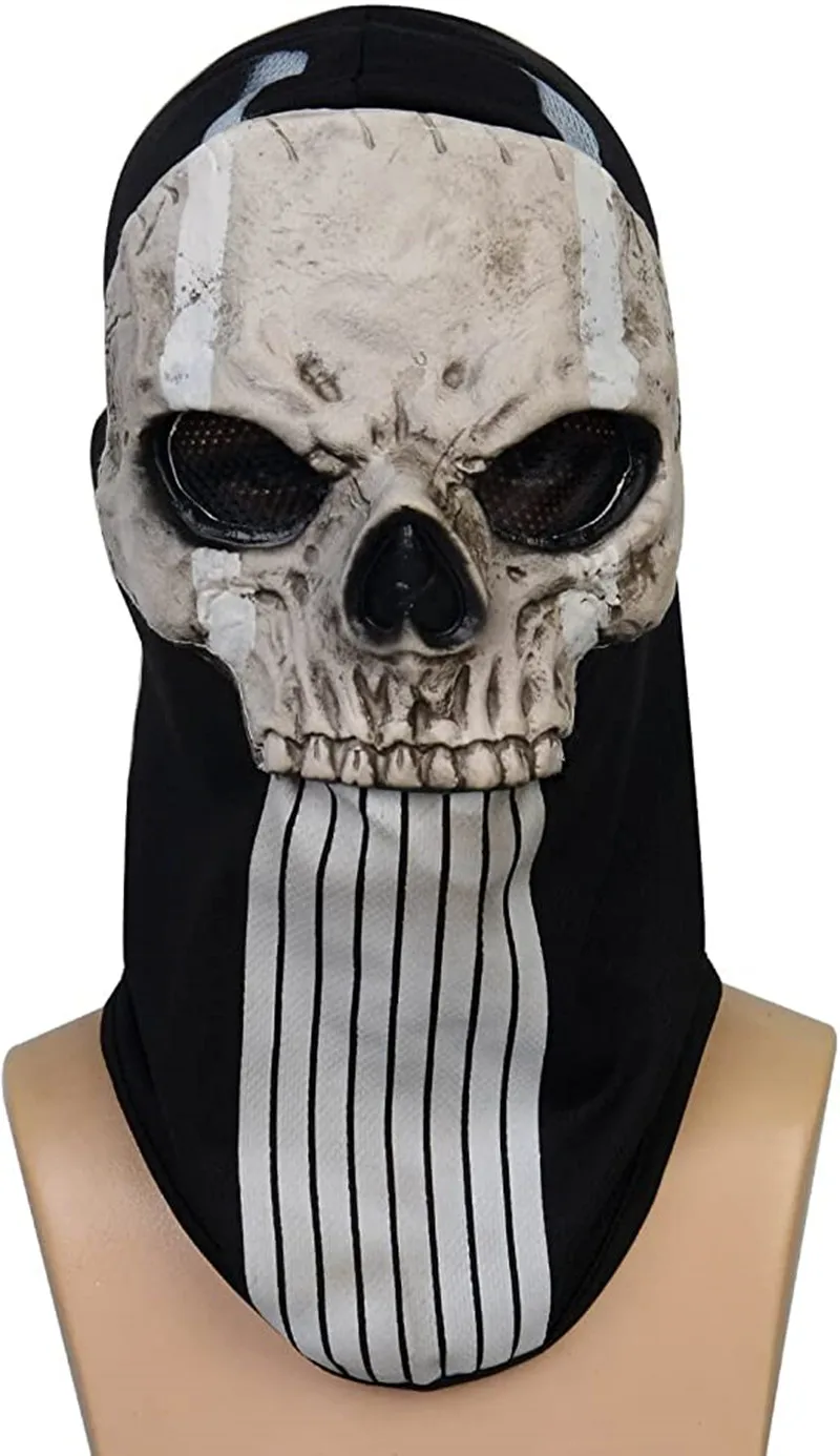 Call of Duty Ghost Skull Full Face Mask, Sport Costume, Halloween Cosplay Prop