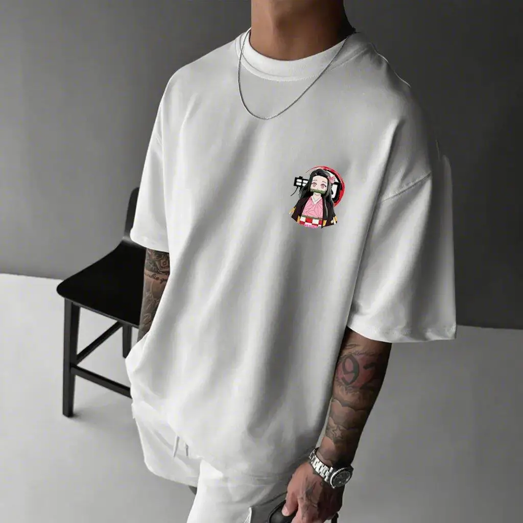 Nezuko Kimetsu No Yaiba Anime T Shirt Uomo Donna Manica corta Tee Demon Slayer Grafica Casual Magliette e camicette 2026 Estate Streetwear Cosplay