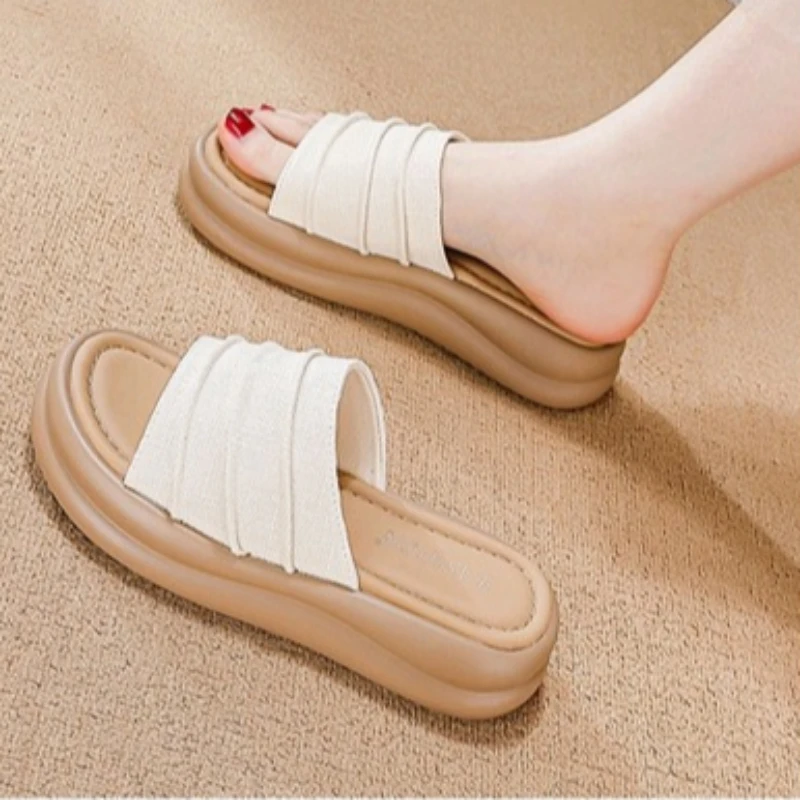 

Retro Minimalist Casual Slides Fashion Light Soft Sole Comfortable Daily Outdoor Indoor Leisure Trendy Footwear
