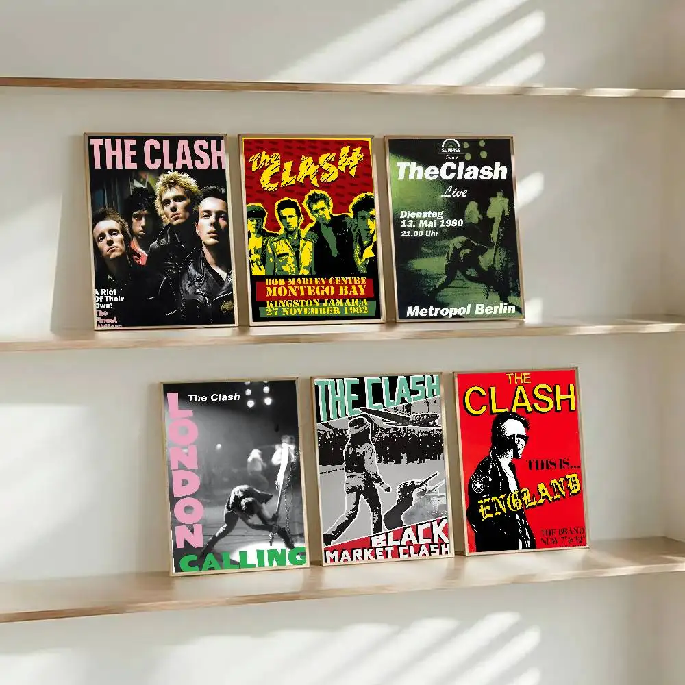 كلاش ذا باند ملصق طباعة لغرفة النوم غرفة المعيشة ديكور المنزل اللوحة جدار الفن HD صورة جدارية #2