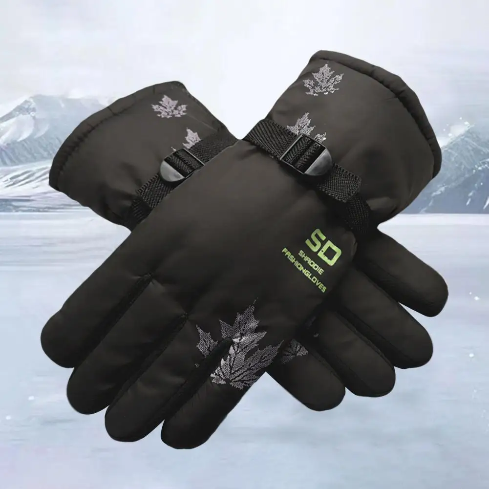 Guantes de invierno para hombre, manoplas simples a prueba de viento y gruesas para ir en bicicleta, 1 par