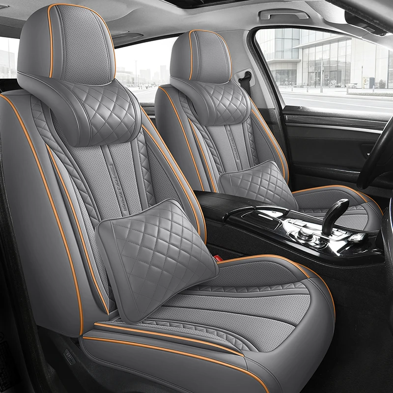 Universal Car Seat Cover Set Front Rear Cushion Comfortable Breathable Protector Mat Four Seasons Pad Auto Interior Accessories