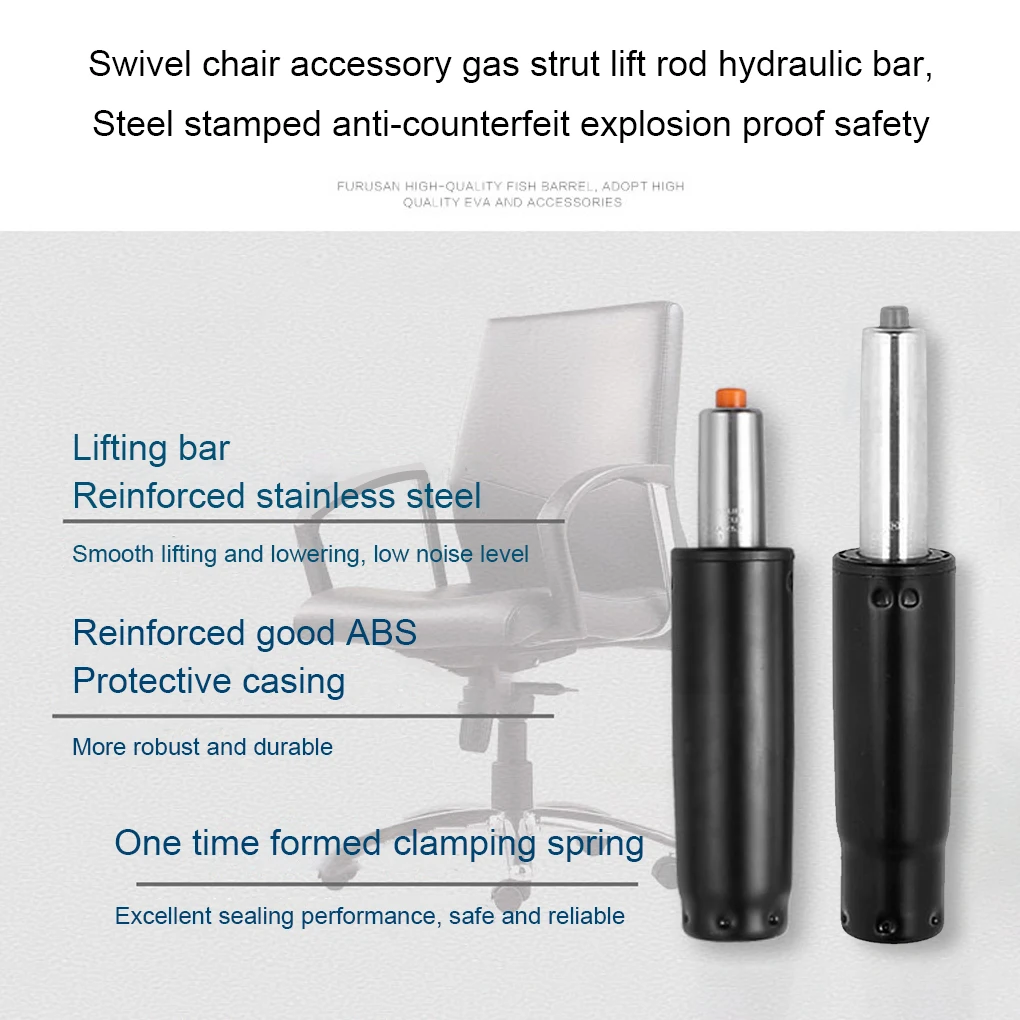 Lifting Rod Headrest Heavy Duty Support Stick Rustproof Gas Lift Cylinder Seat Replacement Accessories for Office Chair