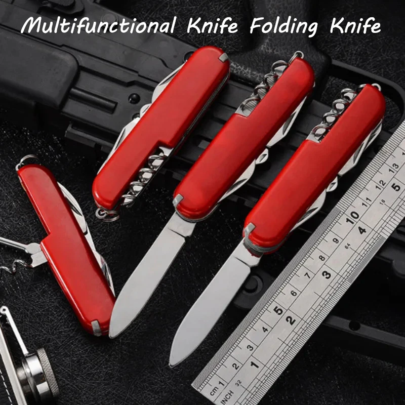 5/7/9/11 IN 1 Multifunctional Folding Knife Stainless Steel Army Knives  Pocket Hunting Outdoor Camping Survival EDC Knife Tools