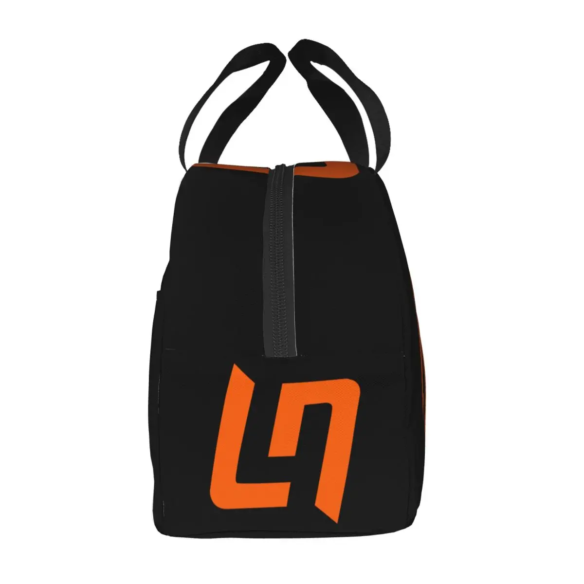 Custom Motorcycle Racing L-Lando Norris Logo Insulated Lunch Bag Resuable Cooler Thermal Lunch Box Food Container Tote Bags