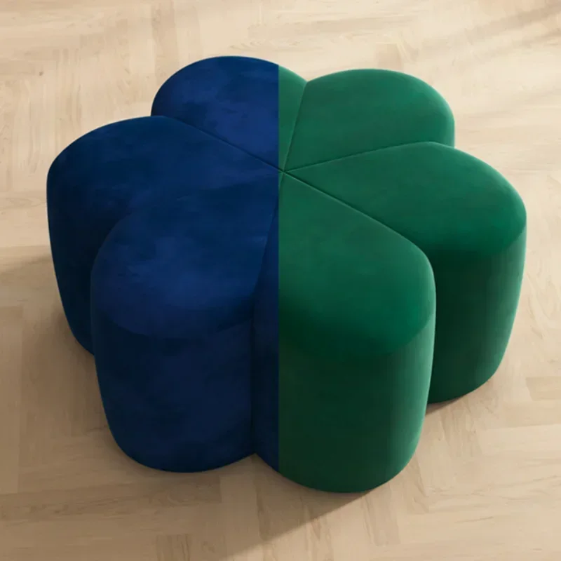 Valma Sofa Stool Living Room Netflix Round Stool Seat Pier Footrest Creative Waterproof Technology Fabric