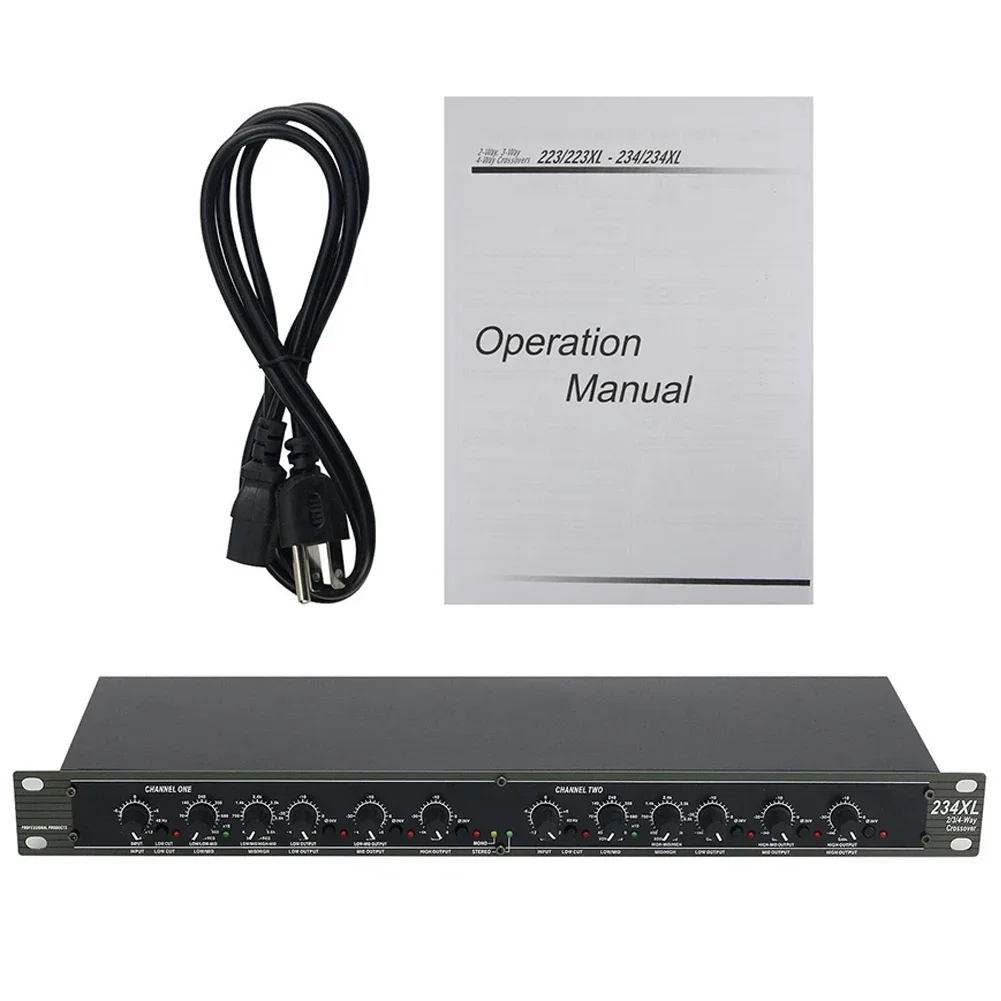 234XL 2-/3-/4-Way Electronic Audio Crossover Stage Show Equipment For Test Measurement Tool Accessory