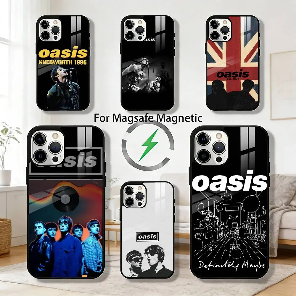 

Band O-Oasis Phone Case For iPhone 17,16,15,14,13,12,Plus,Pro,Max For Magsafe Magnetic Wireless Charge