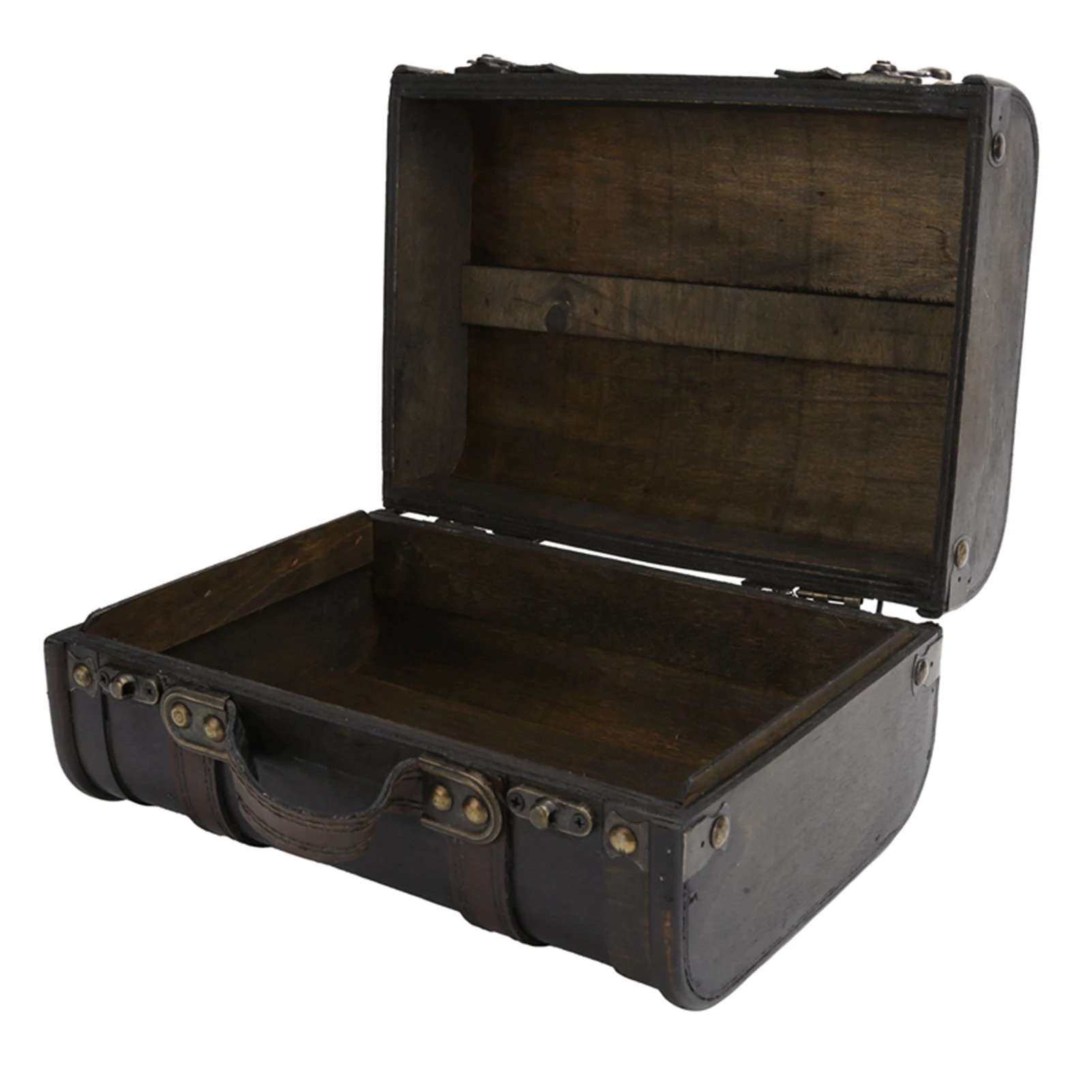 ZK40 Retro Suitcase Wooden Storage Box Studio Decoration Window Display Photography Props Suitcase