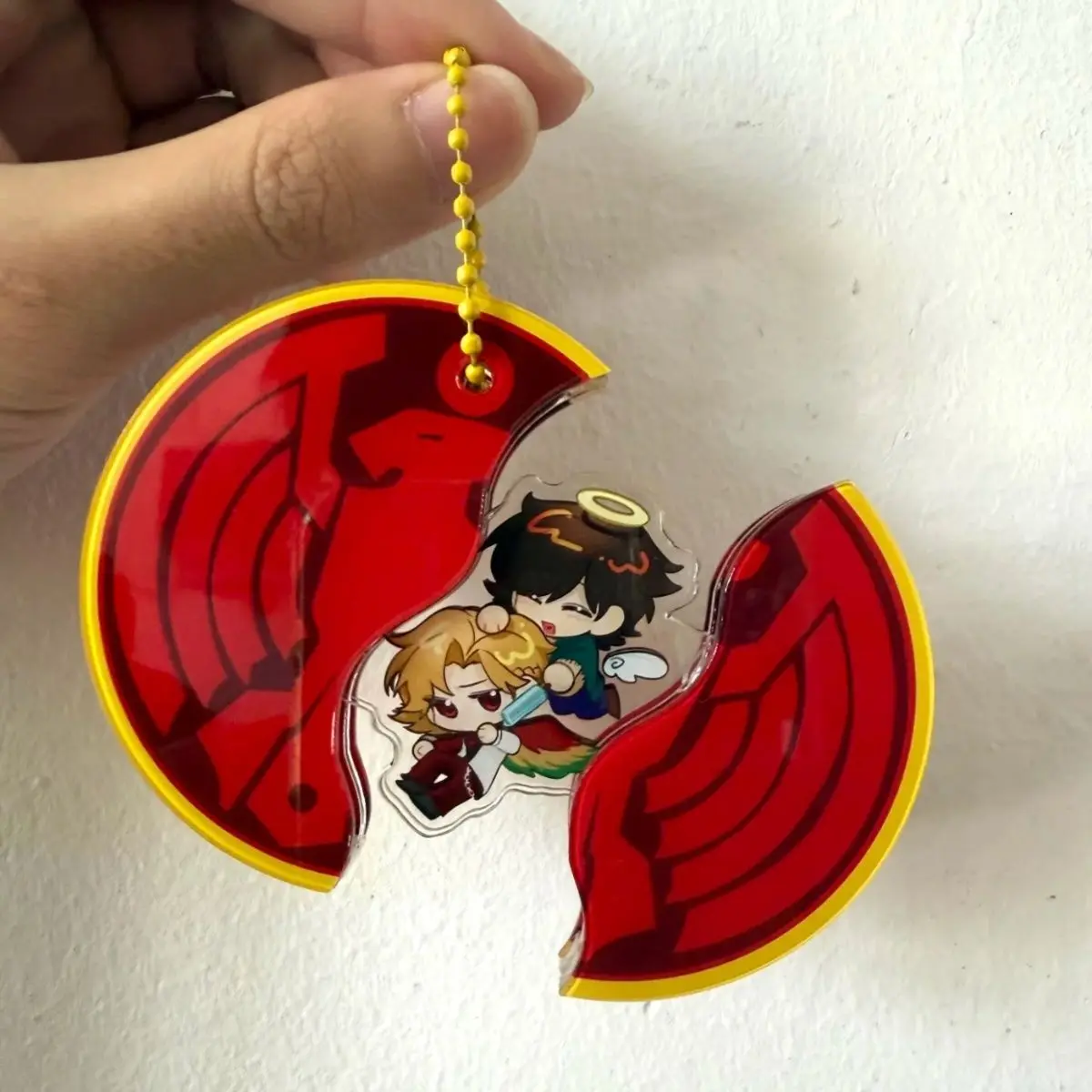 Kamen Eiji Hino Cosplay Anime KeyChain Mobile Acrylic Pendant Key Chain Decor Ornament Accesorios Backpack Pendant