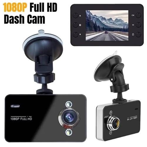 Imagen 1 del producto Cámara de salpicadero DVR para coche Full HD de 1080P, grabación en bucle para coche, grabadora de conducción de vehículo, soporte de visión nocturna TF 32G, ángulo de visión de 140 grados