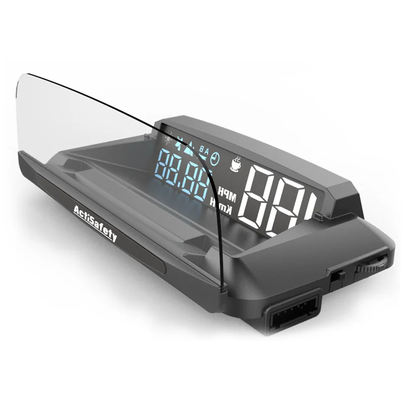 Car HUD Head Up Display OBDII Computer di guida per auto Proiettore LED HD Computer di bordo automatico Allarme chilometraggio carburante Accessori