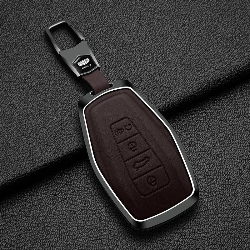 Car Key Cover For Geely Monjaro Coolray Emgrand Car Key Cover Premium Zinc Alloy Shockproof Preface Okavango Car Accessories