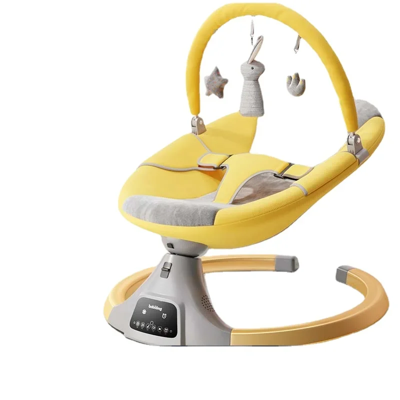 Intelligent Timing Electric Rocking Chair for Babies – Comfortable Newborn Cradle Bed, Chaise Longue, Soothing Baby Rocker