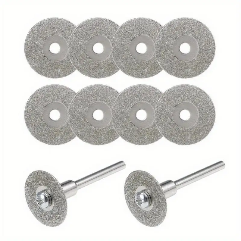 12Pcs/Set Mini Diamond Cutting Disc Rotary Tool Accessories Grinding Wheel Circular Saw Blade Abrasive Disc for Dremel