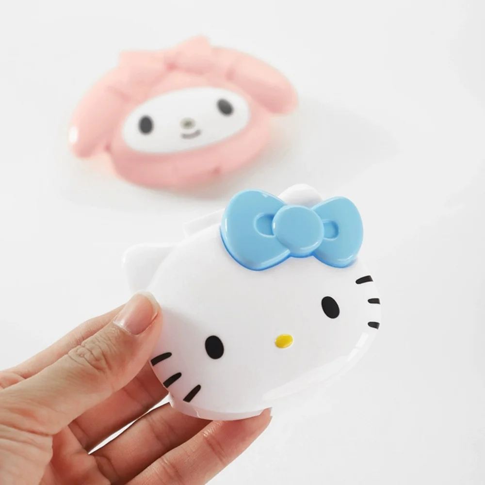 Genuine Sanrio My Melody 4 Grid Pill Box Portable Travel Medicine Organizer Sealed Pill Case for Daily Vitamin Tablet Storage