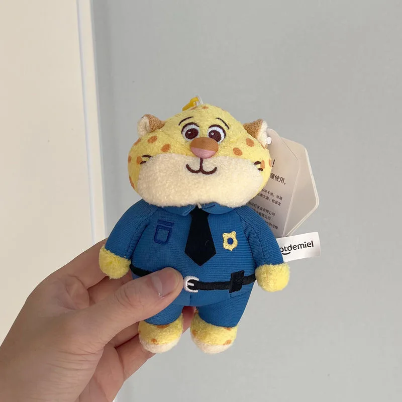 Potdemiel 2025 Disney Zootopia Benjamin Plush Filled Keychain Doll Children's Backpack Pendant Children's Toys Birthday Gift