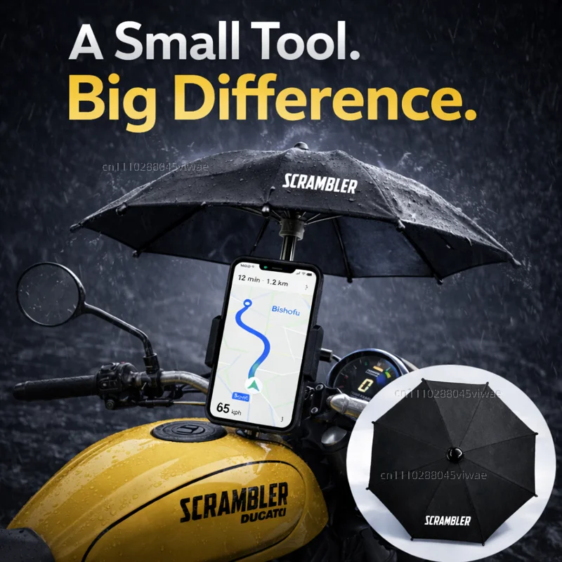 

Держатель для телефона и зонта для мотоцикла Ducati Scrambler, водонепроницаемый, солнцезащитный, антибликовый, дождезащитный, крепление на руль для GPS-навигатора
