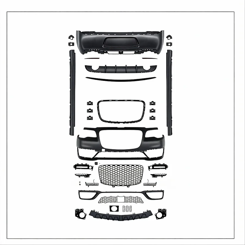 High Quality Full Set Body Kit With Fog Light Cut-Outs Bolt-On Fitment Exterior Upgrade Accessories Fit For Chrysler 300C 300S 2