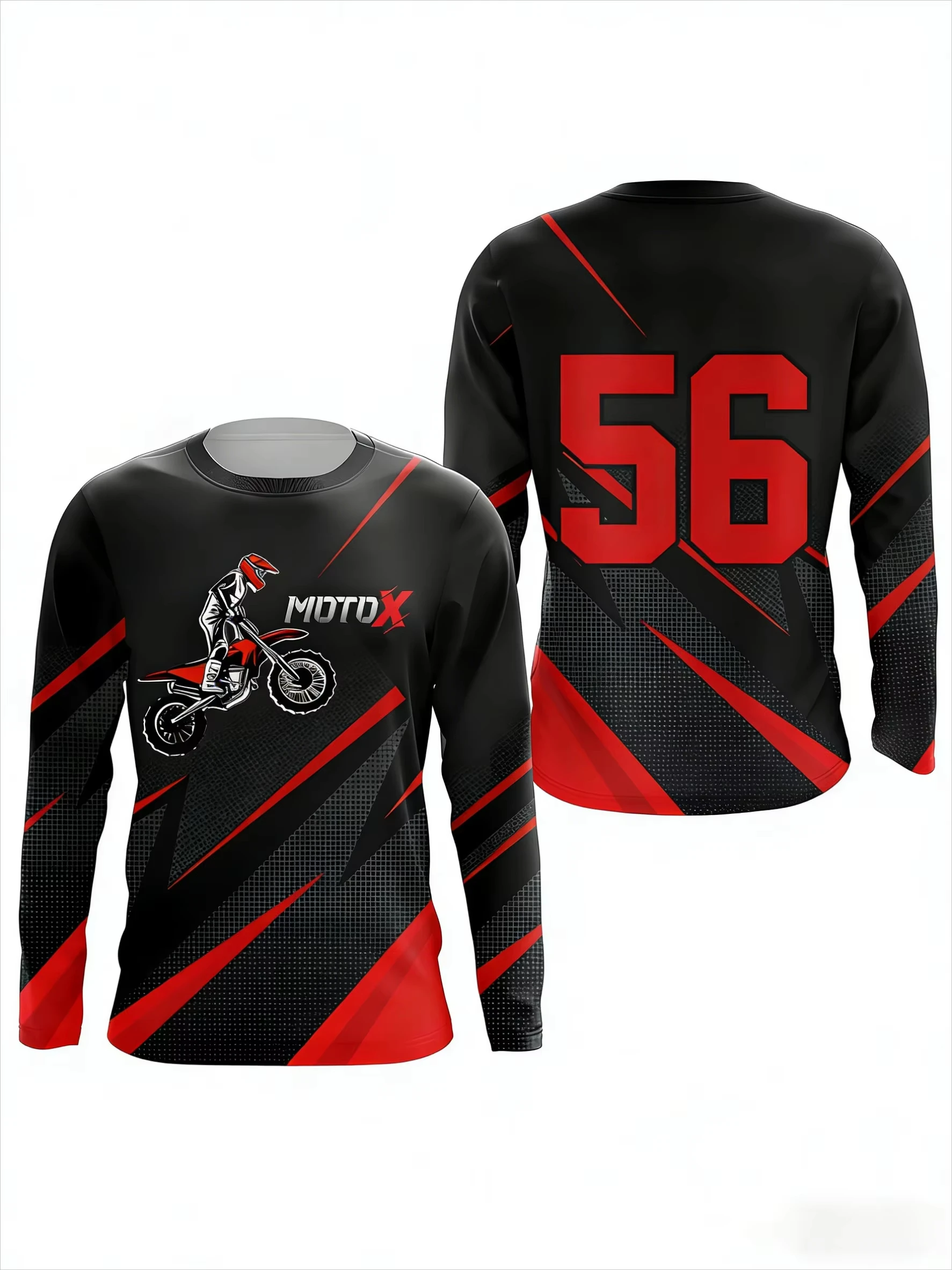 2026 Hit Motorcycle Long-sleeved T-shirt for Outdoor Extreme Sports, Breathable and Quick-drying Men's Long-sleeved Shirt Kids