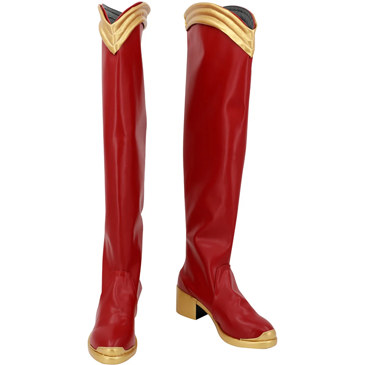 

Super Girl Cosplay Boots Red Shoes Custom Made Any Size