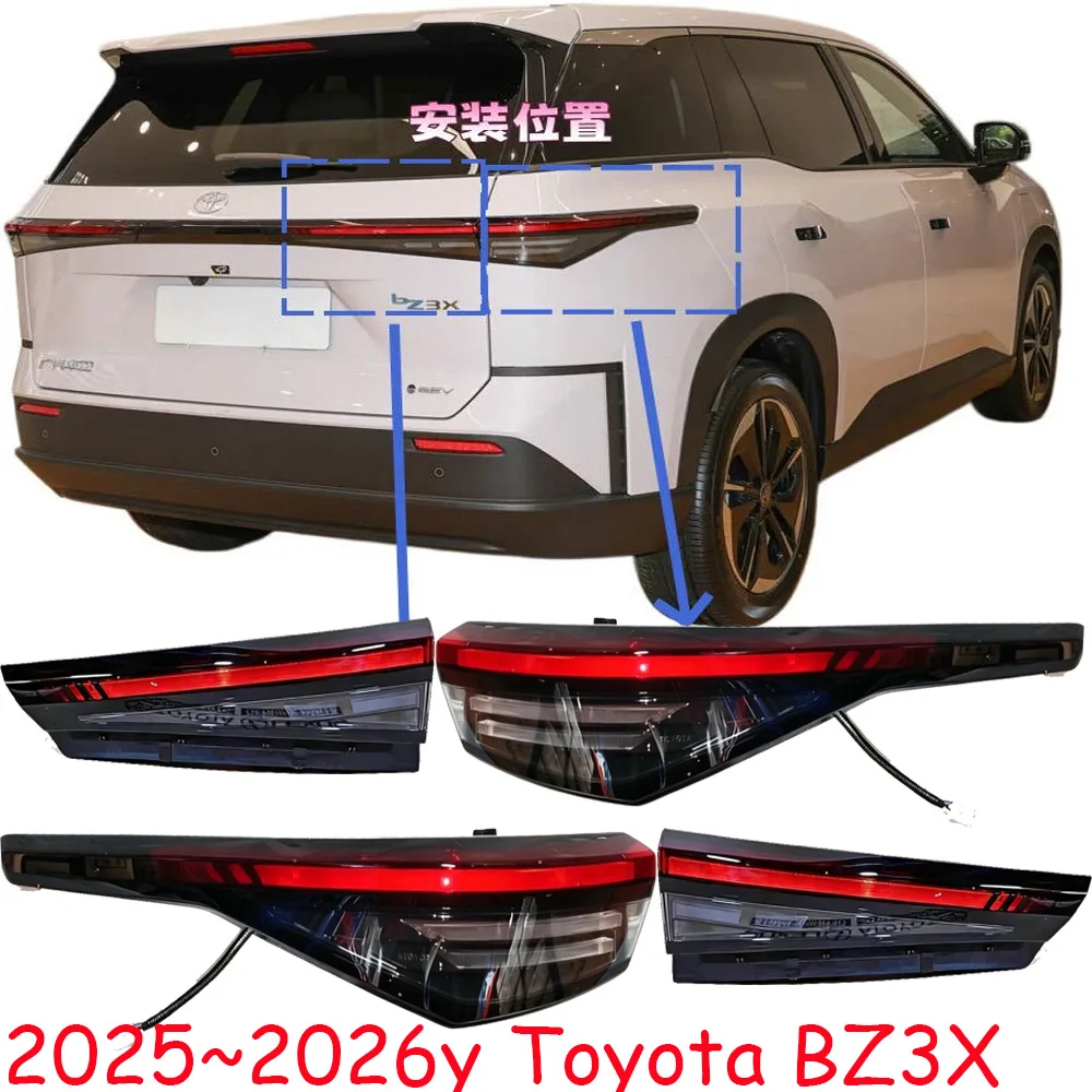 1pcs car accessories bumper solaris tail light for Toyota BZ3X taillight rear light LED Reflector 2011~013y Taillamp fog lamp