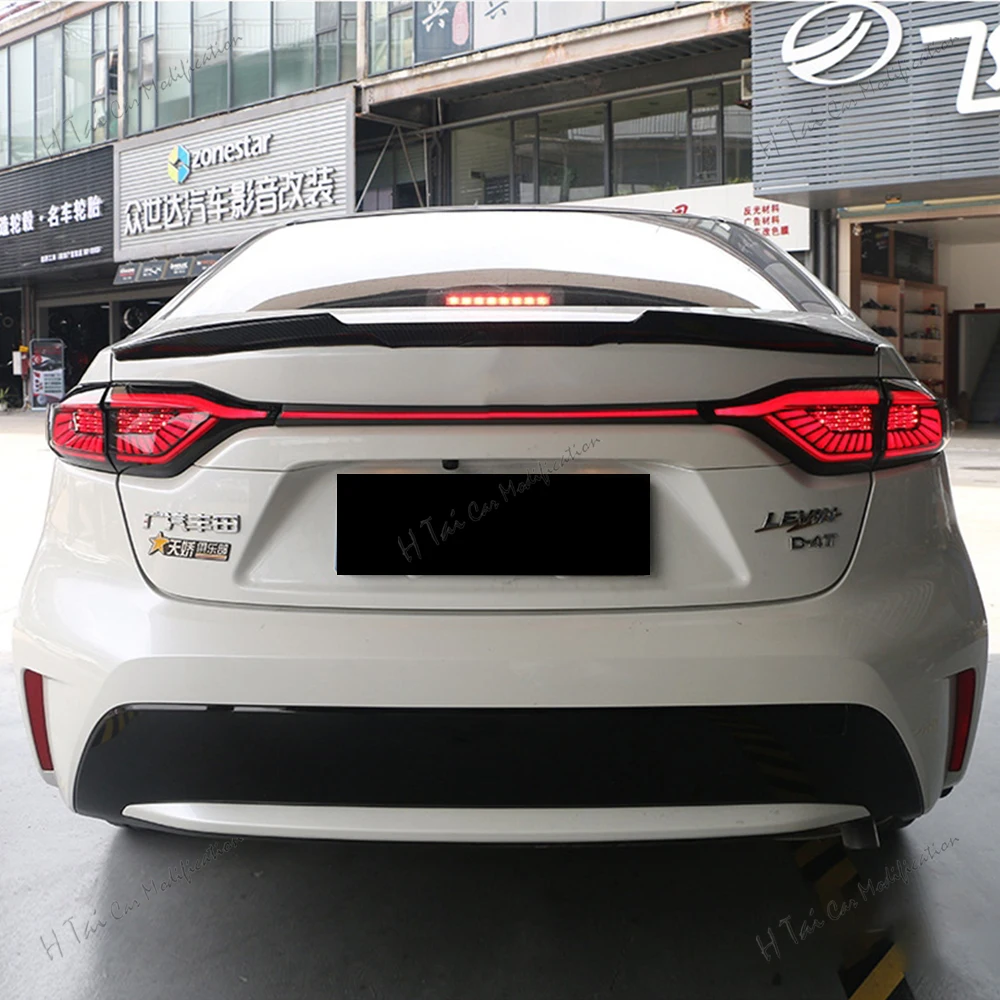 Rear Trunk Lid Taillights For Toyota Levin 2019 2020 LED Tail Lights Through Lamps Brake Light Turn Signal Car Light Assemblies