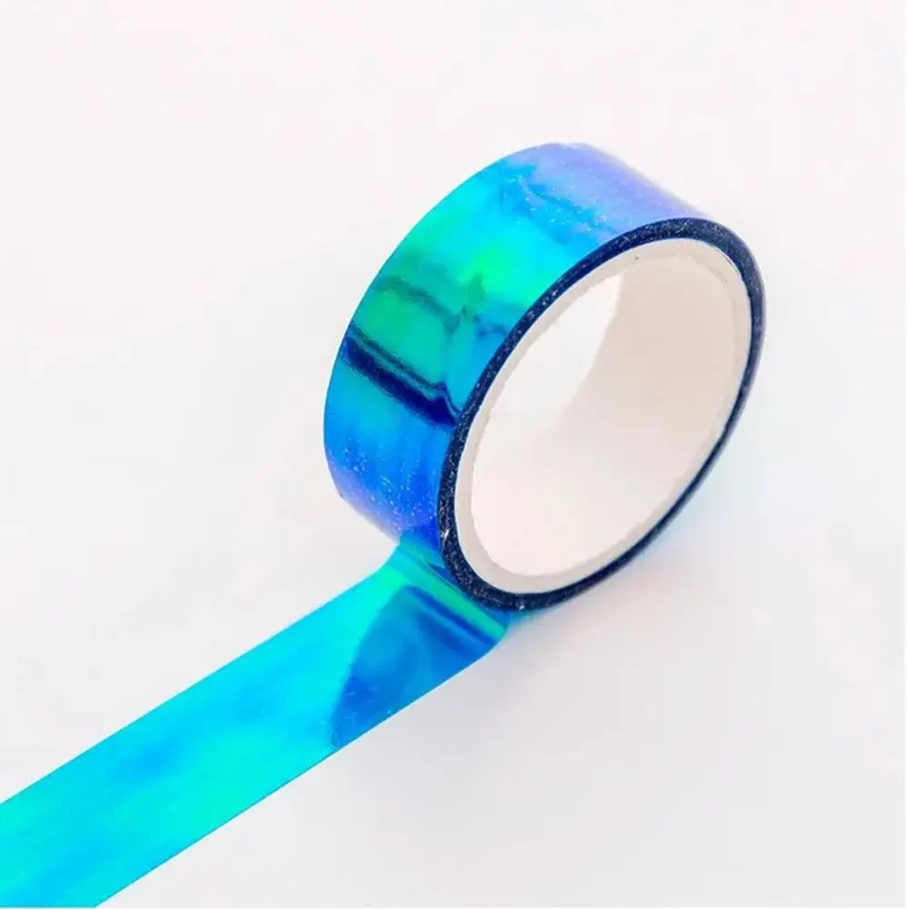Diary Decorative Creative Material Tape Kawaii Laser Masking Tape Portable Multifunctional Paper Sticker Students
