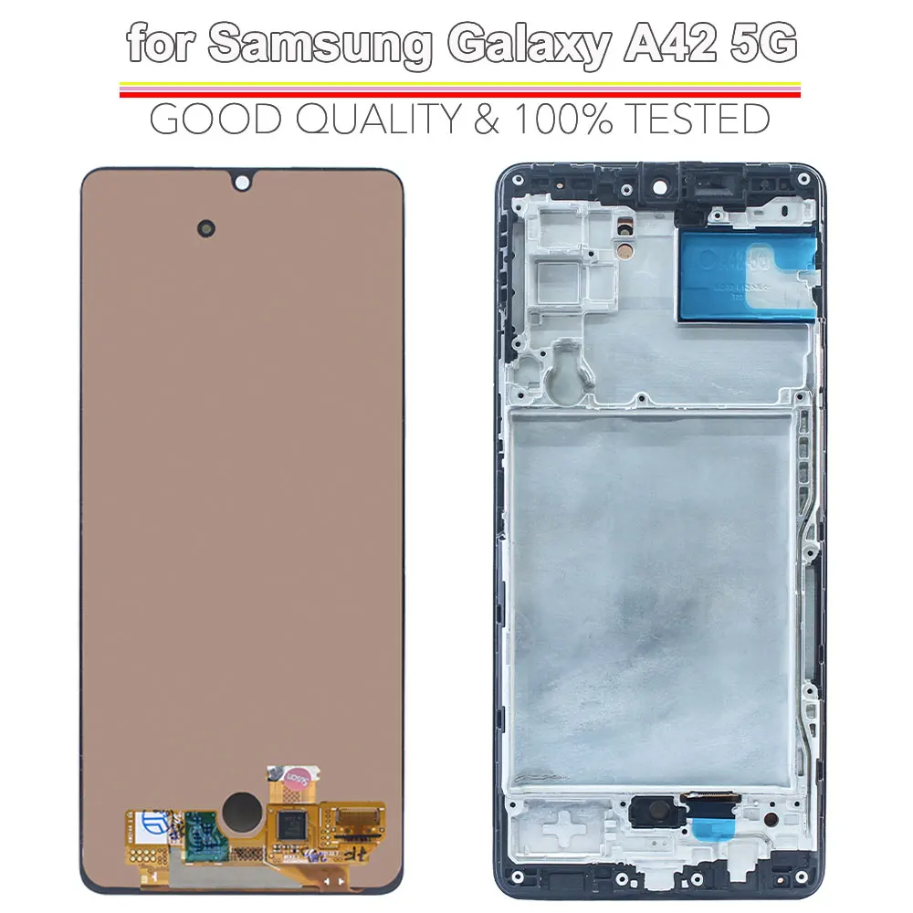 Super AMOLED LCD for Samsung Galaxy A42 5G LCD Display Touch Screen Digitizer Assembly for Samsung A42 5G A426B A426U Phone LCD