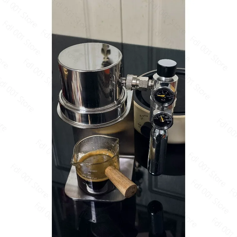 304 Stainless Steel Micro-flaw Pneumatic Coffee Machine Espresso Instead of Mocha Pot 9bar High Pressure Extraction