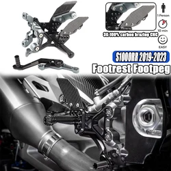 For BMW S1000RR 2019  2020 2021 2022 2023 Motorcycle whole CNC & Carbon fiber Footrest Footpeg