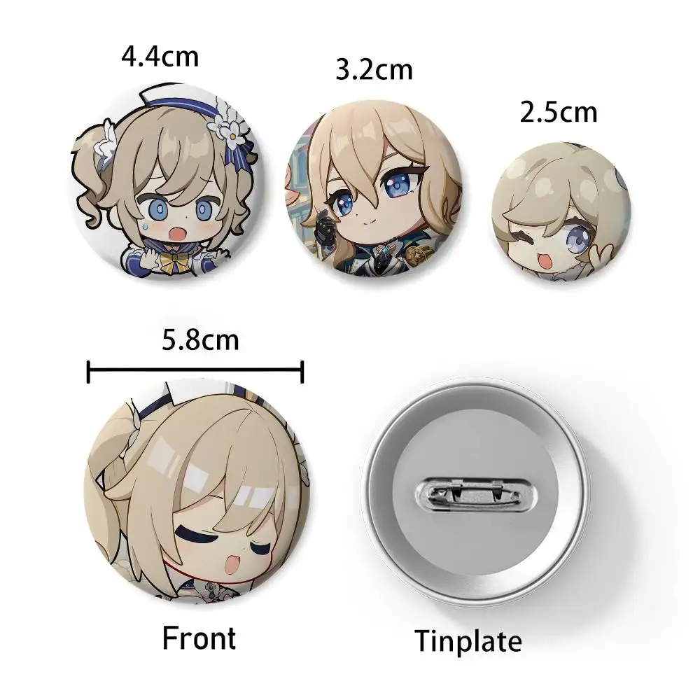 Barbara Cute Cute Game Role Custom Creative Round Brooch Badge Jewelry Gifts For Friends Clothes Hat Backpack Enamel Pins