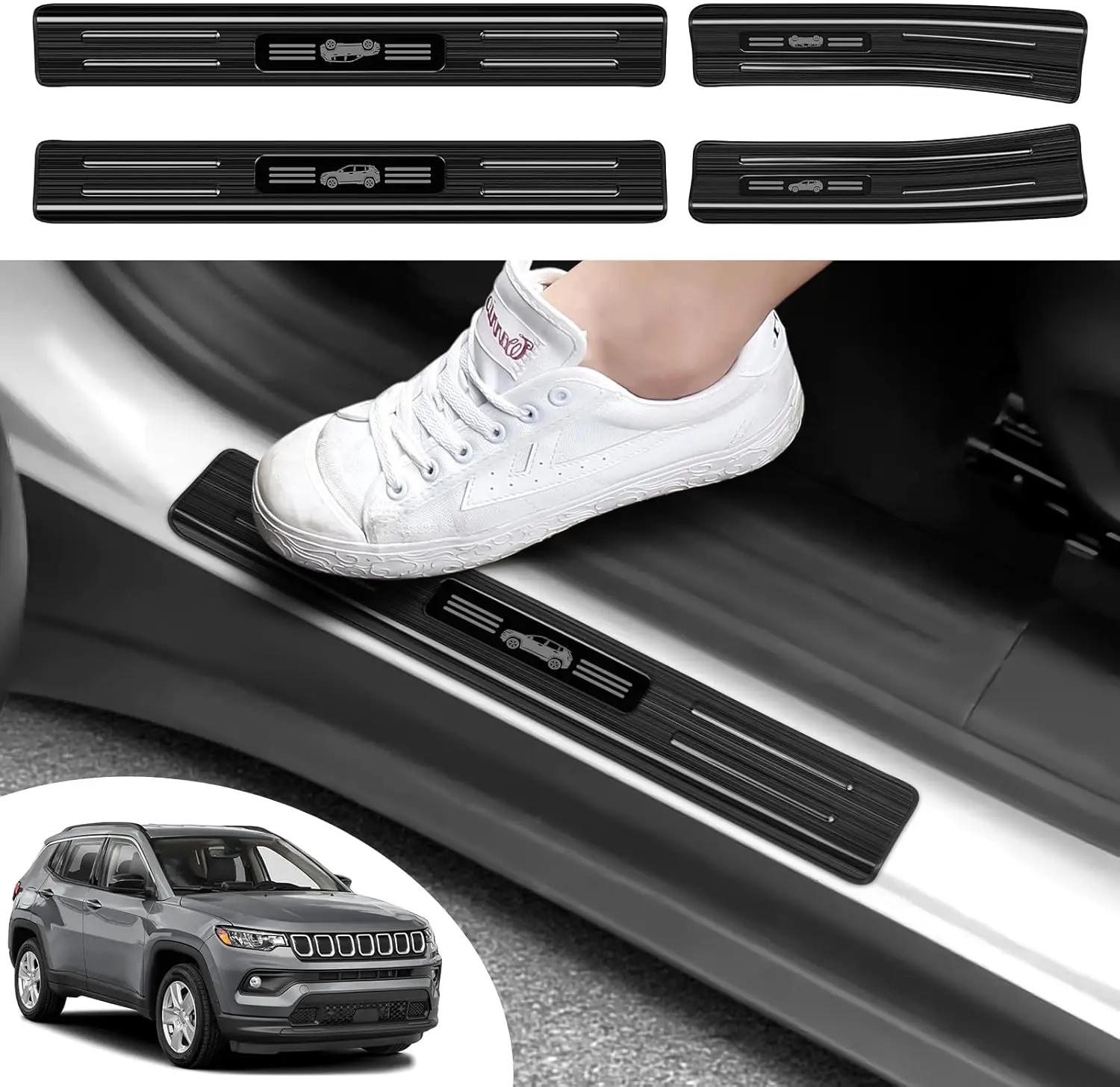 4pcs-car-door-edge-guards-door-sill-protector-for-jeep-2017-2026-compass-accessories-black-brushed-stainless-steel-material-car