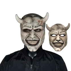 The Black Phone The Grabber Mask Cosplay Halloween Carnival Party Props Horror Horns Helmet