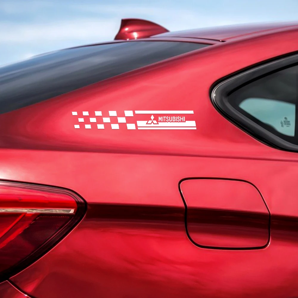 2 قطعة نافذة السيارة B أعمدة ملصقات لميتسوبيشي Asx لانسر باجيرو 4 أوتلاندر 3 Xl L200 Ex10 X كولت اكسسوارات السيارات الشارات