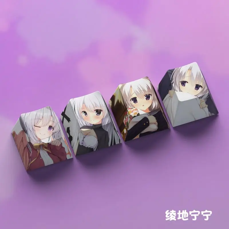 Witch'S Night Banquet Cute Anime Theme Keycaps Pbt Material Mechanical Keyboard Pc Game Keyboard Collect Custom Keycaps Gifts