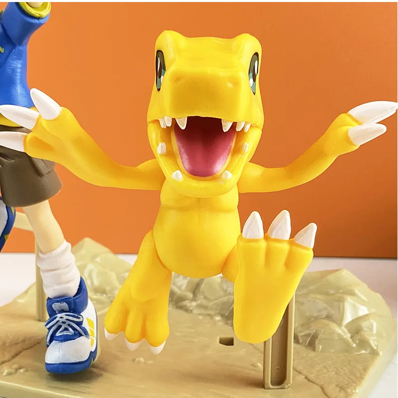 Anime Digimon Adventure Figurka Yagami Taichi Figurka Agumon Figurki akcji Zestaw ozdób na biurko Kolekcja zabawek Statuetka Model Zabawka Prezent