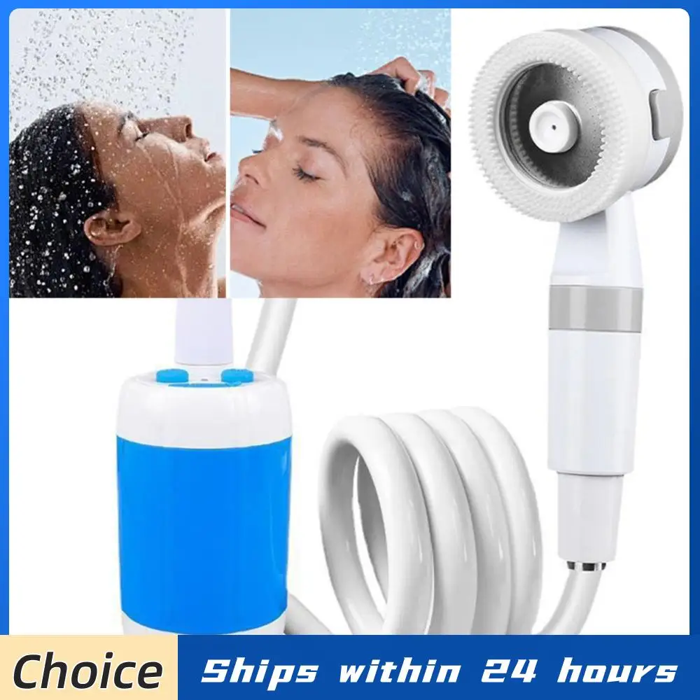 

Camping Shower Pump Rechargeable Electric Shower Pump Portable Outdoor Shower Head Sprayer for Hiking Car Wash Pet Cleaning