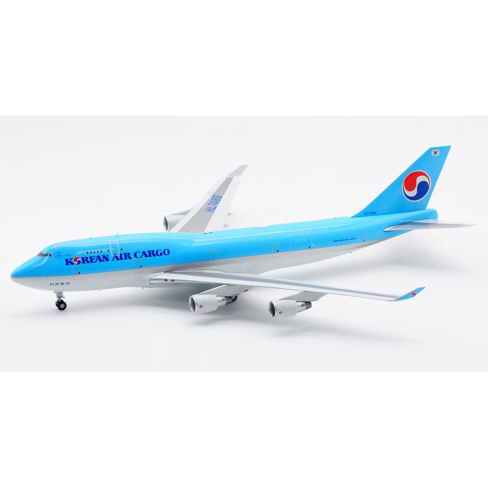 XX20186 Kolekcjonerski Model Samolotu ze Stopu Metalu Prezent JC Wings 1:200 Korean Air Cargo \"SkyTeam\" Boeing B747-400BCF Odlewany Model Samolotu HL7486