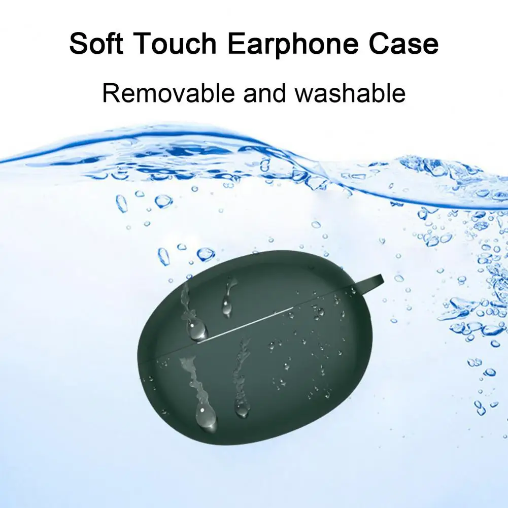 Earphone Case Precise Hole Position Earphone Case Realme Buds T100 Wireless Bluetooth-compatible Headset for Anti-dropping