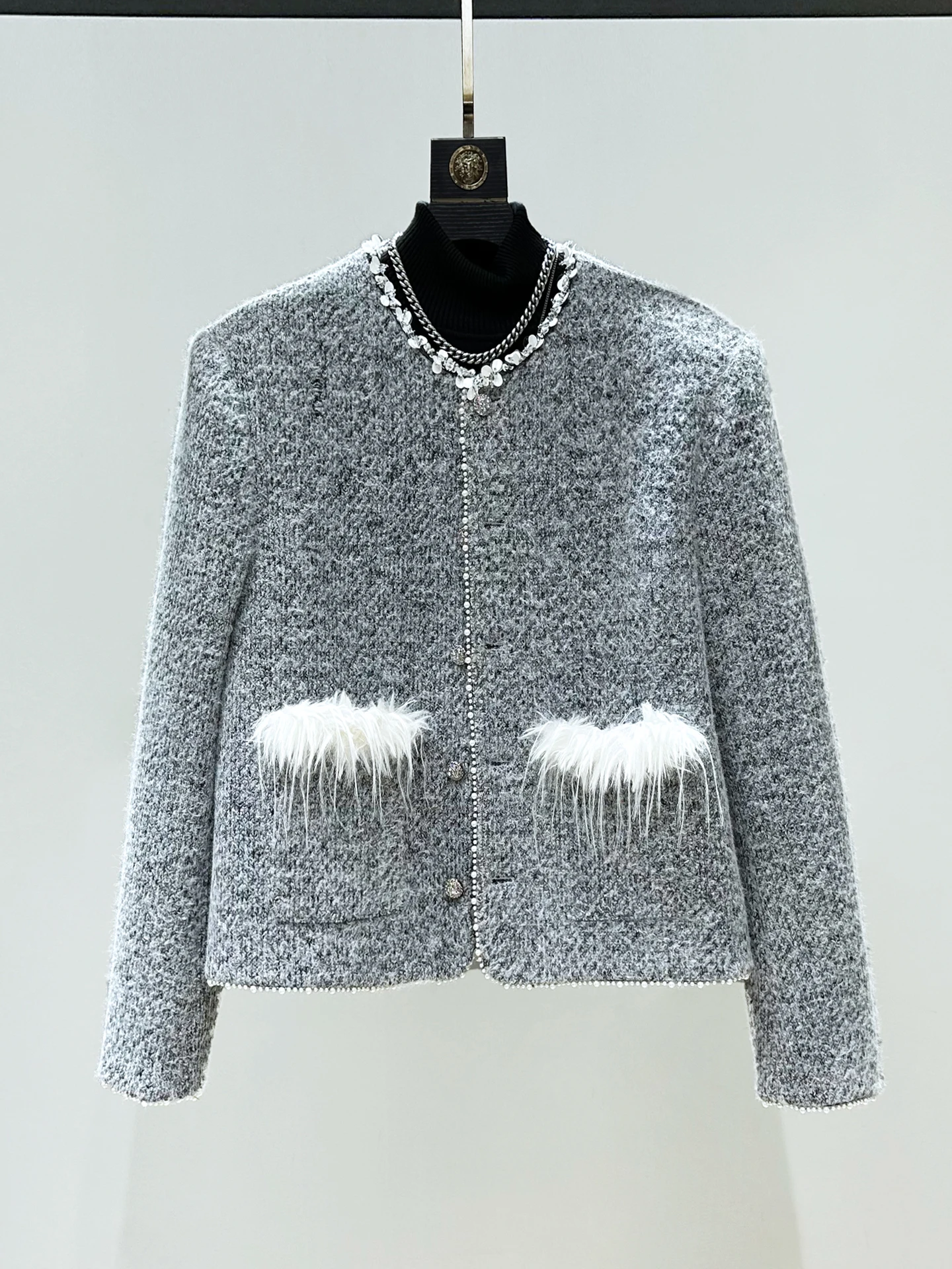 

Оригинальное роскошное мужское шерстяное стеганое пальто в корейском стиле, модное молодежное осенне-зимнее верхнее пальто