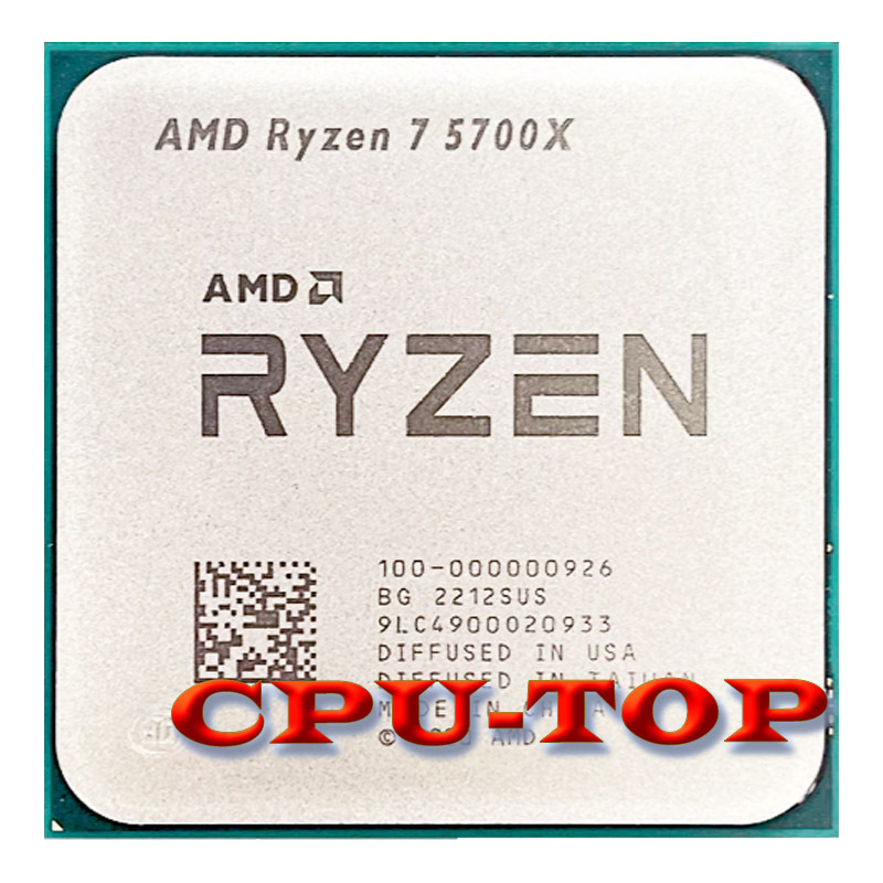 NEW AMD Ryzen 7 5700X R7 5700X 3.4 GHz Eight-Core 16-Thread CPU Processor 7NM L3=32M 100-000000926 Socket AM4 No Fan