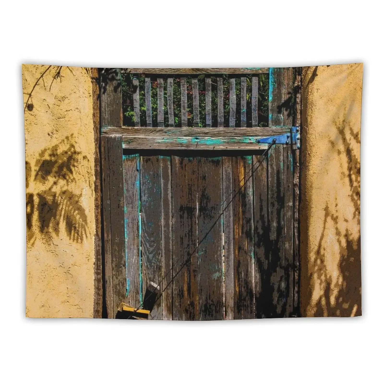 Old Weathered Gate Tapestry Bathroom Decor House Decoration Home Decor Accessories Decorative Wall Tapestry