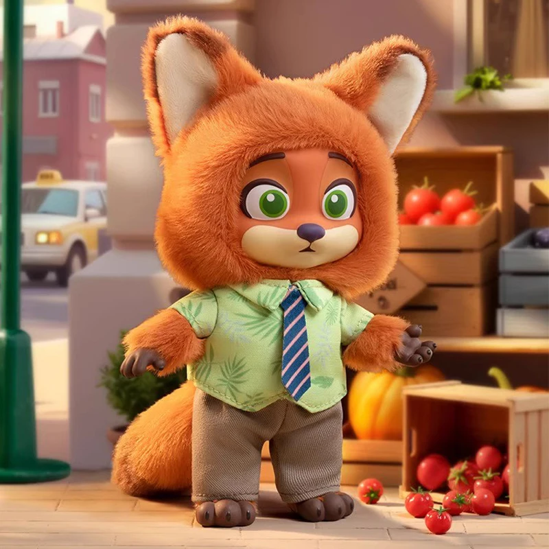 New Genuine In-Stock "Zootopia Nick And Judy'S Growth Journey" Series Trendy Vinyl Plush Blind Box Decoration Toy Christmas Gift
