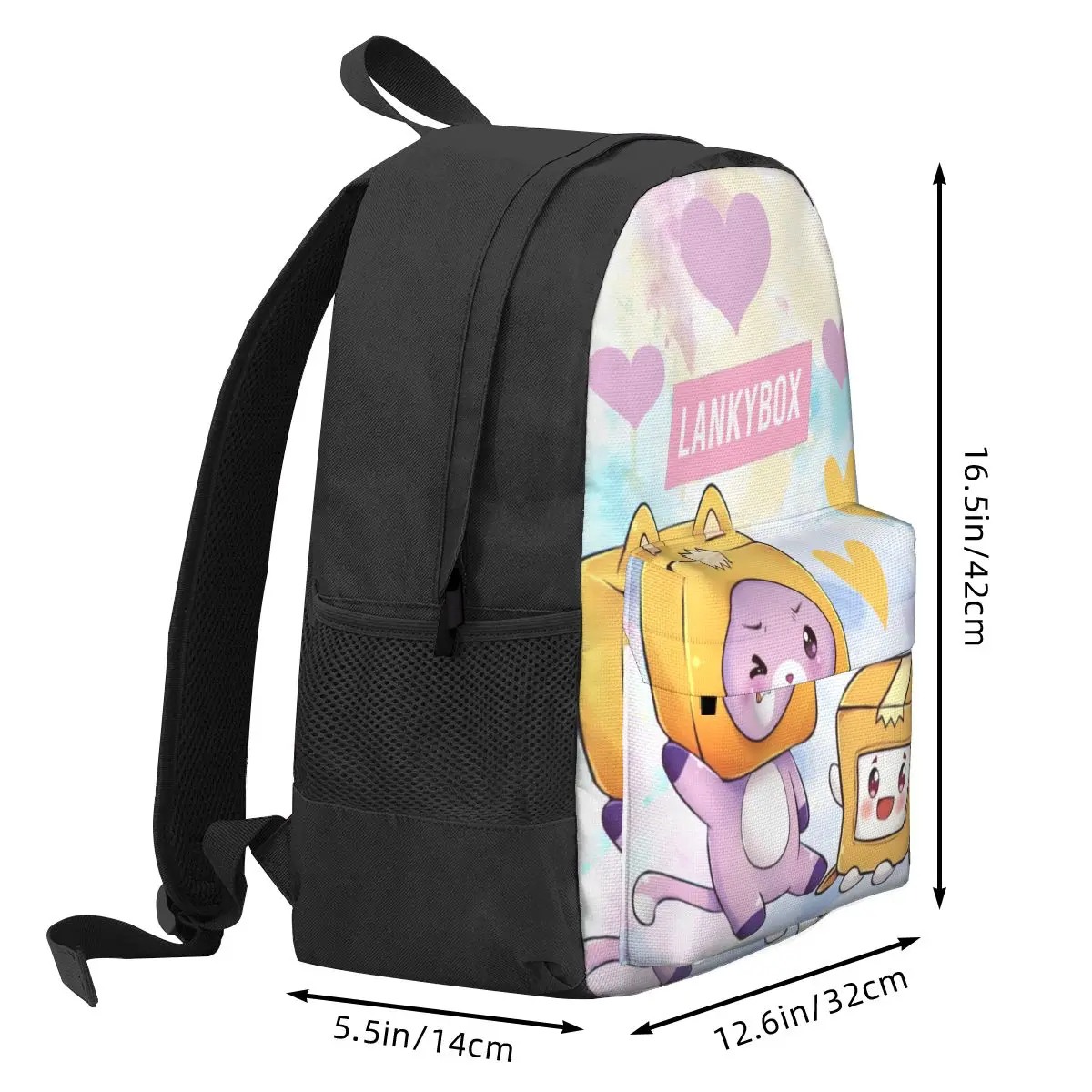 Divertente youtuber per bambini Lankybox donna zaino Casual bambini borsa da scuola Laptop Mochila bambini borsa a tracolla impermeabile