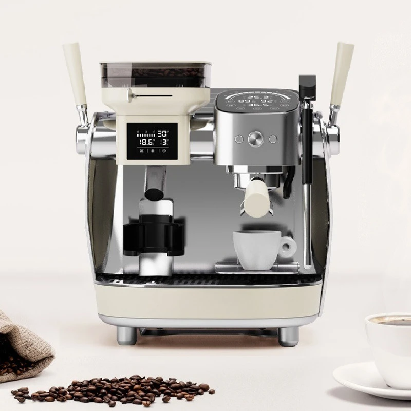 

Coffee machine Italian retro small home full semi-automatic grinding one
