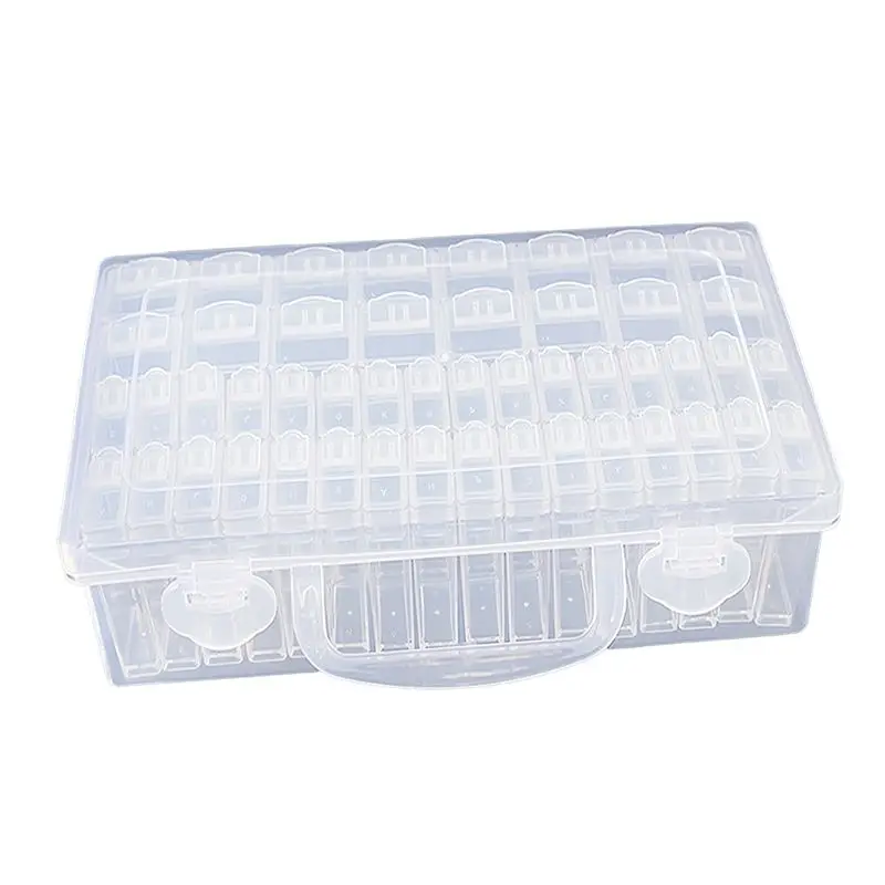 J1UL1N 48 Slots Diamond-Painting Storage Containers, Diamond Art Portable Bead Storage Boxes For Diamond-Painting Accessories